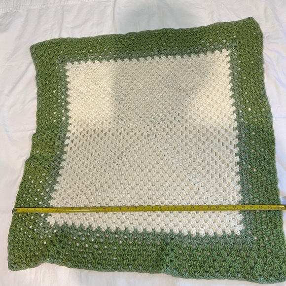 Granny Afghan Handmade Crocheted Vintage Square Cottagecore - Picture 3 of 5